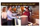 How can I get in touch with Qatar real agent in UK?