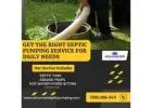 Get the Right Septic Pumping Service for Daily Needs
