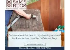 Curious about the best in rug cleaning services? Look no further than Sam's Oriental Rugs