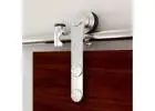 Install the best-in-class brushed stainless steel barn door hardware that is built to last 