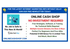 Join The Free Online Cash Shop Today For A Chance At $1000 Bonus!