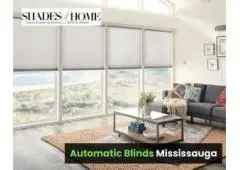 Modern Comfort Automatic Blinds in Mississauga